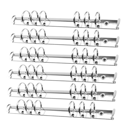 SOPOTUTU 12 Stück Teiliges Metallringbuch Silberner Ringordner für Lose Wiederverwendbarer Buchbinder Leichter und Langlebiger Büro und Schulordner SOPOTUTU 12 Stück Teiliges Metallringbuch Silberner Ringordner für Lose Wiederverwendbarer Buchbinder Leichter und Langlebiger Büro und Schulordner von SOPOTUTU