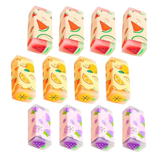 SOPOTUTU 12 Stück Teiliges Obst Radiergummis mit Niedlichen Cartoon Motiven Weiche Tragbare Schüler Radiergummis für Schule und Büro Praktisches Schreibwaren Zubehör SOPOTUTU 12 Stück Teiliges Obst Radiergummis mit Niedlichen Cartoon Motiven Weiche Tragbare Schüler Radiergummis für Schule und Büro Praktisches Schreibwaren Zubehör von SOPOTUTU