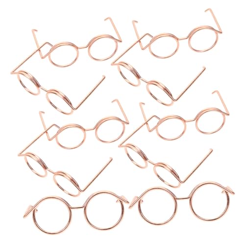 SOPOTUTU 12 Stück Teiliges Puppenzubehör Mini Metallrahmen Brillen ohne Gläser Roségoldfarbene Runde Mini Brillen für Puppen Modische Accessoires zum Ankleiden und Dekorieren von Puppen SOPOTUTU 12 Stück Teiliges Puppenzubehör Mini Metallrahmen Brillen ohne Gläser Roségoldfarbene Runde Mini Brillen für Puppen Modische Accessoires zum Ankleiden und Dekorieren von Puppen von SOPOTUTU