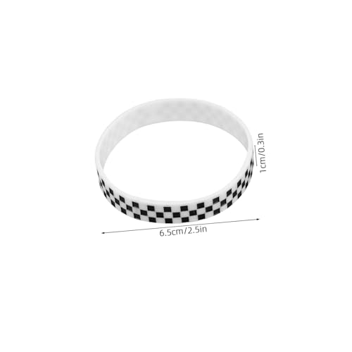 SOPOTUTU 12 Stück Teiliges Silikonarmbänder Zweifarbig Kariert Sportliches Design Motorsport Fans Party Event Zubehör SOPOTUTU 12 Stück Teiliges Silikonarmbänder Zweifarbig Kariert Sportliches Design Motorsport Fans Party Event Zubehör von SOPOTUTU
