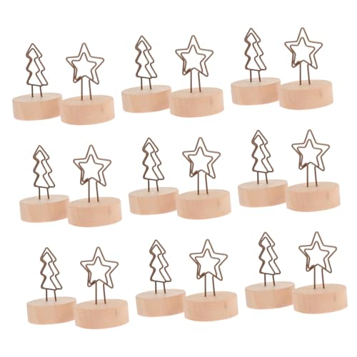 SOPOTUTU 12 Stück Teiliges Weihnachtsbaum und Stern Notizhalter aus Holz mit Eisenfuß Dekorative Memo Clips für Fotos Notizen Tischkartenhalter Weihnachten Langlebig und Vielseitig SOPOTUTU 12 Stück Teiliges Weihnachtsbaum und Stern Notizhalter aus Holz mit Eisenfuß Dekorative Memo Clips für Fotos Notizen Tischkartenhalter Weihnachten Langlebig und Vielseitig von SOPOTUTU
