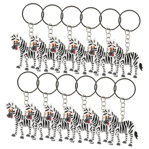 SOPOTUTU 12 Stück Teiliges Zebra Schlüsselanhänger Niedliches Tier design Vielseitig als Taschenanhänger und Partydeko Perfektes Accessoire für Wildtier mottopartys und Geschenkideen SOPOTUTU 12 Stück Teiliges Zebra Schlüsselanhänger Niedliches Tier design Vielseitig als Taschenanhänger und Partydeko Perfektes Accessoire für Wildtier mottopartys und Geschenkideen von SOPOTUTU