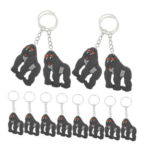 SOPOTUTU 12Stücke Gorilla Schlüsselanhänger Lustige Tiercharms für Kindergeburtstagsfeiern Stabile und Langlebige Anhänger für Taschen und Rucksäcke Gorilla Partydekorationen SOPOTUTU 12Stücke Gorilla Schlüsselanhänger Lustige Tiercharms für Kindergeburtstagsfeiern Stabile und Langlebige Anhänger für Taschen und Rucksäcke Gorilla Partydekorationen von SOPOTUTU