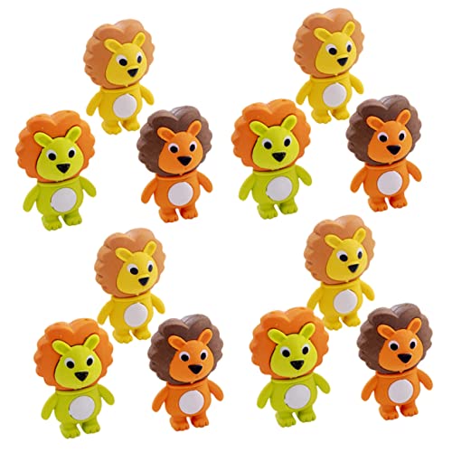 SOPOTUTU 12Stücke Kawaii Radiergummis Mini Löwenform Radierer für Kreative Schulbedarf für Geburtstagsfeiern SOPOTUTU 12Stücke Kawaii Radiergummis Mini Löwenform Radierer für Kreative Schulbedarf für Geburtstagsfeiern von SOPOTUTU