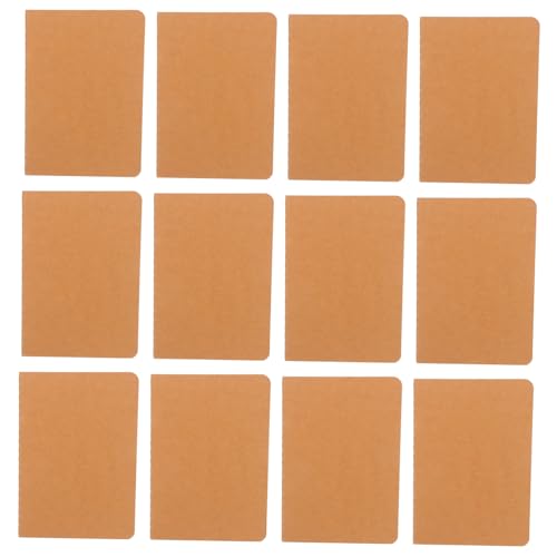 SOPOTUTU 12Stücke Notebooks aus Kraftpapier Leere für Notizen Tagebuch und Planung für Schule und Büro Robust und Funktional von SOPOTUTU