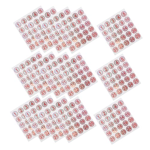 SOPOTUTU 15 Blatt Wasserdichte Nummernsticker Selbstklebend Reißfest Rot für Becher Flaschen Behälter Sichtbare Aufkleber für Outdoor Schule Büro SOPOTUTU 15 Blatt Wasserdichte Nummernsticker Selbstklebend Reißfest Rot für Becher Flaschen Behälter Sichtbare Aufkleber für Outdoor Schule Büro von SOPOTUTU
