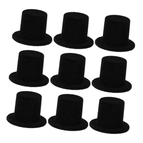 SOPOTUTU 15 Stück Teiliges Mini Puppenhüte aus Flockiertem Harz Kleine Dekorative Party Accessoires für DIY Bastelarbeiten als Puppenzubehör und Festliche Mini Hut Dekoration von SOPOTUTU