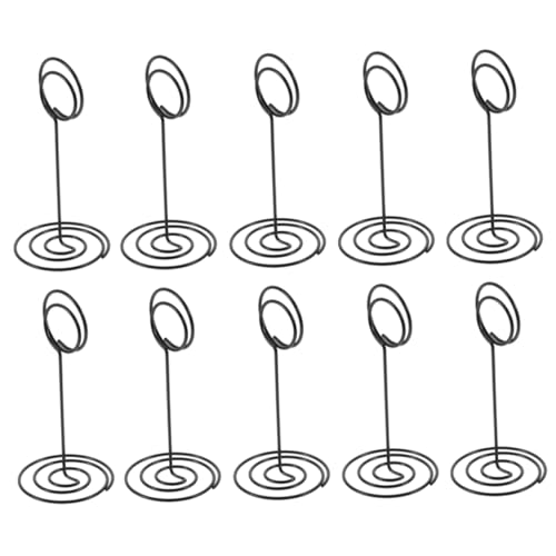 SOPOTUTU 15 Stück Tischnummernhalter Für Hochzeiten Schlitze Bild Platzkartenhalter Buffet Hohe Tischnummernhalter Schreibtisch Tischkartenhalter Ständer Montierte Zahlen Clip von SOPOTUTU