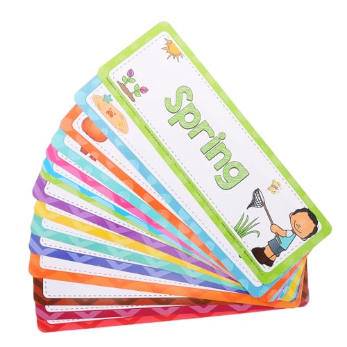 SOPOTUTU 16 Stück Teiliges Englisch Lernkarten Set Monate Jahreszeiten für Kindergarten und Klassenzimmer Dekoration Lehrerbedarf Grundschule Unterstützt Sprachförderung und Spielerisches SOPOTUTU 16 Stück Teiliges Englisch Lernkarten Set Monate Jahreszeiten für Kindergarten und Klassenzimmer Dekoration Lehrerbedarf Grundschule Unterstützt Sprachförderung und Spielerisches von SOPOTUTU