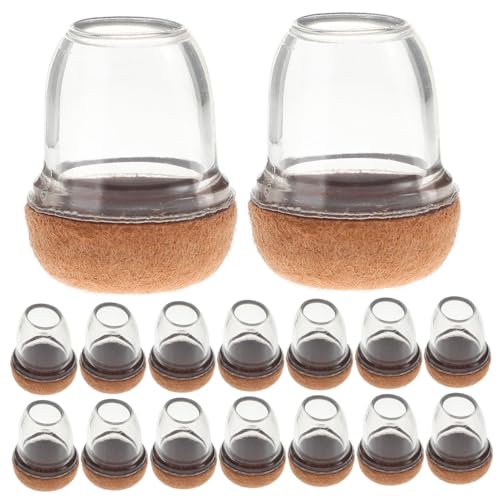 SOPOTUTU 16 Stück Teiliges Stuhlbeinschoner Transparent Stuhlbein Schutzkappen aus Strapazierfähigem Material rutschfest und Kratzfest für Holzböden Einfache Montage für Möbelbeine SOPOTUTU 16 Stück Teiliges Stuhlbeinschoner Transparent Stuhlbein Schutzkappen aus Strapazierfähigem Material rutschfest und Kratzfest für Holzböden Einfache Montage für Möbelbeine von SOPOTUTU