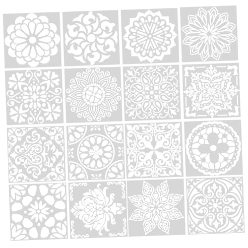 SOPOTUTU 16 Stück Teiliges Wiederverwendbares Blumen Schablonen Vielseitige Art Stencils für Holz Taschen DIY Scrapbooking Kreative Zeichenvorlagen für Professionelle Ergebnisse SOPOTUTU 16 Stück Teiliges Wiederverwendbares Blumen Schablonen Vielseitige Art Stencils für Holz Taschen DIY Scrapbooking Kreative Zeichenvorlagen für Professionelle Ergebnisse von SOPOTUTU
