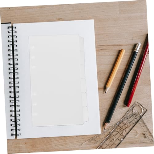 SOPOTUTU 18 Blatt PVC Transparente Lose Registerseiten mit Praktischen Tabs Langlebige Pp trennblätter für Ringordner für Büro Schule und Notizbücher von SOPOTUTU