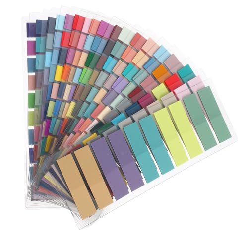 SOPOTUTU 18 Sätze Teiliges Kleberegisterkarten mit Beschreibbaren Index Tabs Vielseitige Haftnotizen in Eleganten Farben Selbstklebende Seitenmarker für Büro Schule und Notizen SOPOTUTU 18 Sätze Teiliges Kleberegisterkarten mit Beschreibbaren Index Tabs Vielseitige Haftnotizen in Eleganten Farben Selbstklebende Seitenmarker für Büro Schule und Notizen von SOPOTUTU
