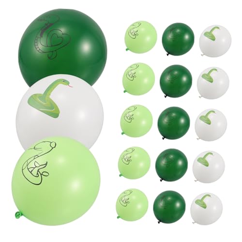 SOPOTUTU 18 Stück Schlangenballon Luftballons Mit Tierdruck Geburtstagsdekoration Partyballons Partyzubehör Geburtstag Luftballons Cartoon-schlangendekorationen Ballon Tierballons Emulsion von SOPOTUTU