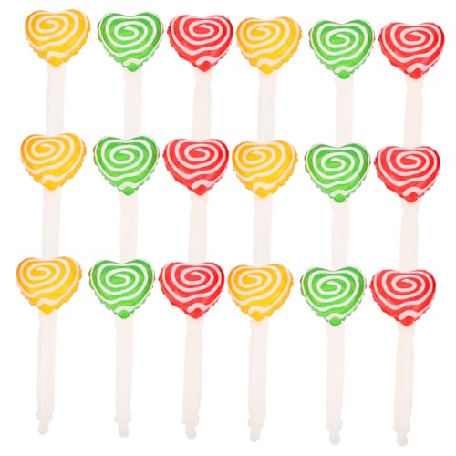 SOPOTUTU 18 Stück Teiliges Candy-balloon- Transparente Herz-luftballons mit Candy-muster Leichte Aufblasbare Partydeko für Geburtstagsfeiern Hochzeiten und Fotokabinen Vielseitige von SOPOTUTU