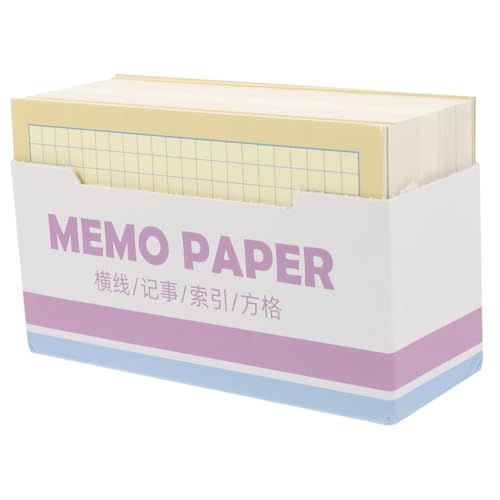 SOPOTUTU 180 Stück Haftnotizen Für Karteikarten Farbige Karteikarten Linienkarte Glitzer-karteikarte Farbige Notizkarten Süße Karteikarten Farbige Lernkarten Karteikarten Zum Lernen Papier von SOPOTUTU