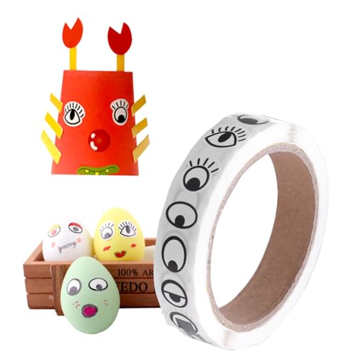 SOPOTUTU 2 Rollen Augen Aufkleber DIY Etiketten Cartoon Augen Muster Klebeaugen für Basteln Schüler Scrapbooking Sticker Selbstklebend SOPOTUTU 2 Rollen Augen Aufkleber DIY Etiketten Cartoon Augen Muster Klebeaugen für Basteln Schüler Scrapbooking Sticker Selbstklebend von SOPOTUTU