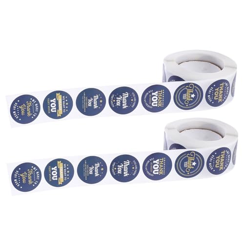 SOPOTUTU 2 Rollen Selbstklebende Dankeschön Aufkleber Siegel Etiketten für Geschenkverpackungen Vielseitige Haftetiketten aus Beschichtetem Papier für Umschläge DIY Partys und Bastelbedarf SOPOTUTU 2 Rollen Selbstklebende Dankeschön Aufkleber Siegel Etiketten für Geschenkverpackungen Vielseitige Haftetiketten aus Beschichtetem Papier für Umschläge DIY Partys und Bastelbedarf von SOPOTUTU