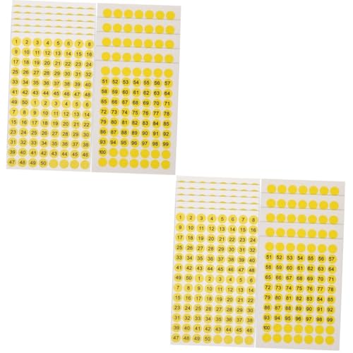 SOPOTUTU 2 Sätze Nummernaufkleber Bunt Klare -runde Aufkleber Nach Nummer Farbig Etiketten Aufkleber Für Nummernschilder Klein Kreis Vinyl Kupferplattenaufkleber Yellow 10 Blätter * 2 SOPOTUTU 2 Sätze Nummernaufkleber Bunt Klare -runde Aufkleber Nach Nummer Farbig Etiketten Aufkleber Für Nummernschilder Klein Kreis Vinyl Kupferplattenaufkleber Yellow 10 Blätter * 2 von SOPOTUTU