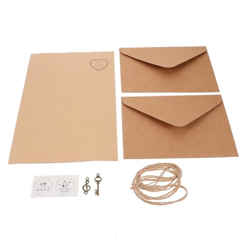 SOPOTUTU 2 Sätze Retro Briefpapier Set Schreibpapier mit Umschlägen Vintage Letter Paper Stationery Papers für Travelers Notebook Insert Praktische Schreibunterlage SOPOTUTU 2 Sätze Retro Briefpapier Set Schreibpapier mit Umschlägen Vintage Letter Paper Stationery Papers für Travelers Notebook Insert Praktische Schreibunterlage von SOPOTUTU