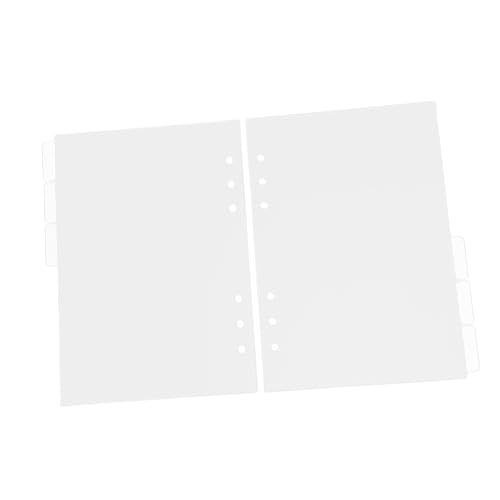 SOPOTUTU 2 Sätze Transparente Kunststoff registerkarten Trennblätter für Ringordner Halbtransparente Indexkarten für Berichte Notizbücher Schnelle Dokumentenorganisation SOPOTUTU 2 Sätze Transparente Kunststoff registerkarten Trennblätter für Ringordner Halbtransparente Indexkarten für Berichte Notizbücher Schnelle Dokumentenorganisation von SOPOTUTU