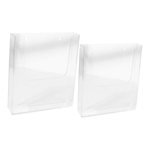 SOPOTUTU 2 Stück Acryl Wandhalterung Dokumentenhalter Teiliges Hängender Prospekthalter für Platzsparender und Kartenorganizer für Büro und Zuhause SOPOTUTU 2 Stück Acryl Wandhalterung Dokumentenhalter Teiliges Hängender Prospekthalter für Platzsparender und Kartenorganizer für Büro und Zuhause von SOPOTUTU