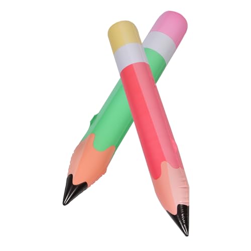 SOPOTUTU 2 Stück Aufblasbare Bleistift Deko Jumbo Buntstift Requisiten für Schulparty Fotohintergrund Klassenzimmerdekoration für Schüler Grün und Rot SOPOTUTU 2 Stück Aufblasbare Bleistift Deko Jumbo Buntstift Requisiten für Schulparty Fotohintergrund Klassenzimmerdekoration für Schüler Grün und Rot von SOPOTUTU