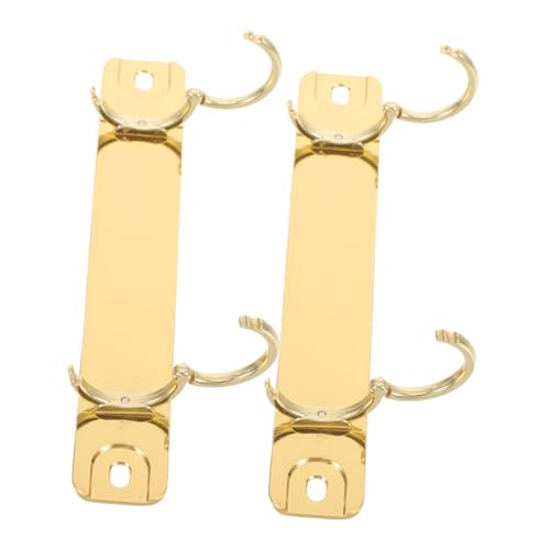 SOPOTUTU 2 Stück Binderverschluss Diy -bindung Ringordner Für Lose Blätter Bindungsersatz Loseblatt-buchring Buchbinderinge Ringbuchklammern Golden Zinklegierung von SOPOTUTU