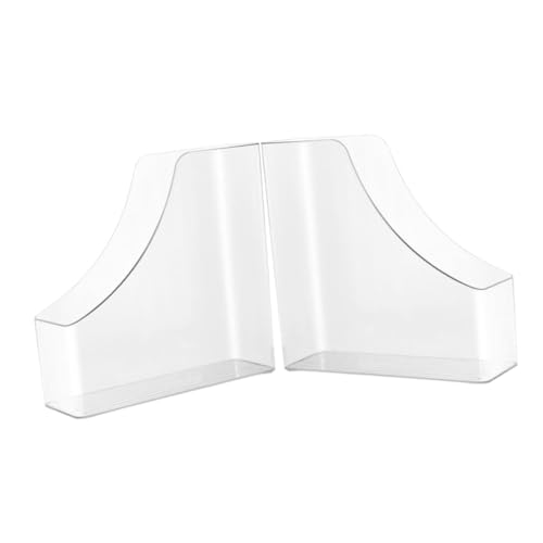 SOPOTUTU 2 Stück Box Transparenter Aktenordner Organizer Aktenhalter Behälter Zeitschriften Organizer Ordner Organizer Für Schreibtisch Faltbare Büro Aufbewahrungsboxen Mit Deckel Behälter von SOPOTUTU