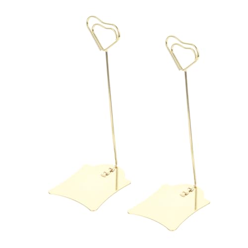 SOPOTUTU 2 Stück Herzförmige Edelstahl Tischkartenhalter Menükartenhalter Fotohalter Wiederverwendbar für Buffet Memo Tischdekoration Hochzeit Party SOPOTUTU 2 Stück Herzförmige Edelstahl Tischkartenhalter Menükartenhalter Fotohalter Wiederverwendbar für Buffet Memo Tischdekoration Hochzeit Party von SOPOTUTU