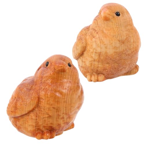 SOPOTUTU 2 Stück Holzschnitzerei Handwerk Tier-Holzschnitzerei-Dekoration Geschnitzte Holzornamente osterhähnchenverzierungen Hühnerdekorationen Hahn Handwerk Rattan Khaki SOPOTUTU 2 Stück Holzschnitzerei Handwerk Tier-Holzschnitzerei-Dekoration Geschnitzte Holzornamente osterhähnchenverzierungen Hühnerdekorationen Hahn Handwerk Rattan Khaki von SOPOTUTU