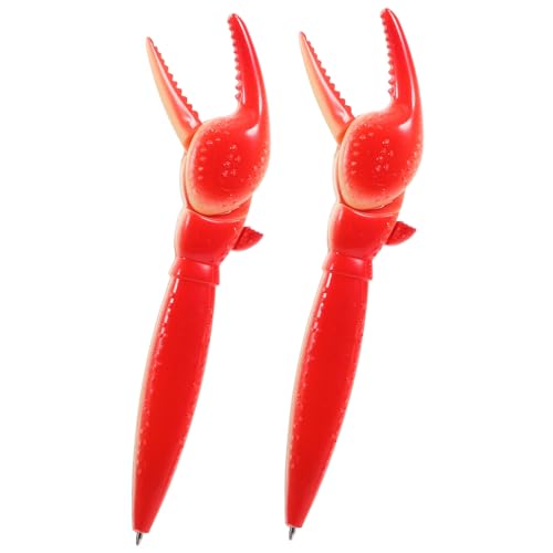 SOPOTUTU 2 Stück Kugelschreiber Krabbenkralle Kreative Ballpoint Pens mit Feiner Spitze für Präzises Schreiben Langlebiges Material Originelles Design in Krebsbein Form für Schule Büro und SOPOTUTU 2 Stück Kugelschreiber Krabbenkralle Kreative Ballpoint Pens mit Feiner Spitze für Präzises Schreiben Langlebiges Material Originelles Design in Krebsbein Form für Schule Büro und von SOPOTUTU