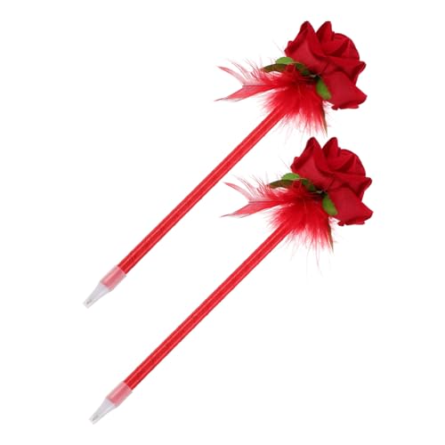 SOPOTUTU 2 Stück Kugelschreiber mit Realistischer Rosenblüte Glattes Schreiben Kreative Partygeschenke Vielseitige Stifte für Büro Schule und Alltag Tropfenfreies Tintendesign Rot SOPOTUTU 2 Stück Kugelschreiber mit Realistischer Rosenblüte Glattes Schreiben Kreative Partygeschenke Vielseitige Stifte für Büro Schule und Alltag Tropfenfreies Tintendesign Rot von SOPOTUTU