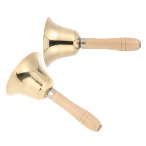 SOPOTUTU 2 Stück Massive Messing Handglocke mit Ergonomischem Holzgriff Rutschfestes Design Lautes Klingeln für Restaurantservice Schul und Partyanwendungen Teiliges Vielseitige SOPOTUTU 2 Stück Massive Messing Handglocke mit Ergonomischem Holzgriff Rutschfestes Design Lautes Klingeln für Restaurantservice Schul und Partyanwendungen Teiliges Vielseitige von SOPOTUTU