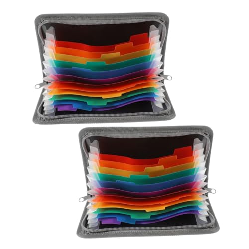 SOPOTUTU 2 Stück Mini Aktenordner mit Reißverschluss Erweiterbarer Beleg und Quittungshalter Mehrschichtiger Organizer für Dokumente für Büro und Reisen SOPOTUTU 2 Stück Mini Aktenordner mit Reißverschluss Erweiterbarer Beleg und Quittungshalter Mehrschichtiger Organizer für Dokumente für Büro und Reisen von SOPOTUTU