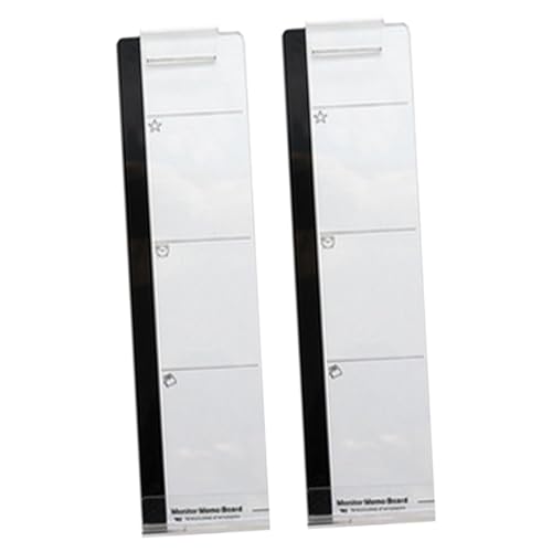 SOPOTUTU 2 Stück Monitor Memoboard Transparent Selbstklebend Multifunktional Für Computer Bildschirm Notizen Organizer Büro Zubehör SOPOTUTU 2 Stück Monitor Memoboard Transparent Selbstklebend Multifunktional Für Computer Bildschirm Notizen Organizer Büro Zubehör von SOPOTUTU