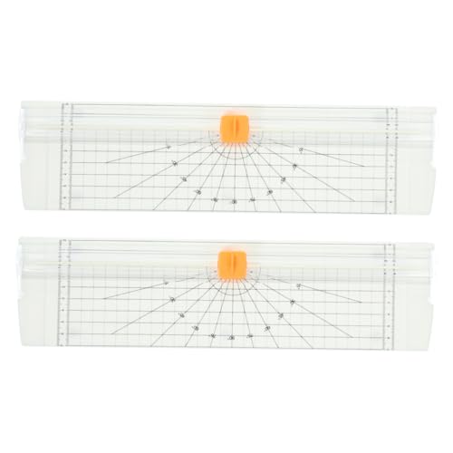 SOPOTUTU 2 Stück Papierschneider mit Faltbarem Lineal Leichter Tragbarer Mini Trimmer für Präzises Schneiden von Scrapbooking Foto und Bastelpapier Sicherer Klappmechanismus für Schule und SOPOTUTU 2 Stück Papierschneider mit Faltbarem Lineal Leichter Tragbarer Mini Trimmer für Präzises Schneiden von Scrapbooking Foto und Bastelpapier Sicherer Klappmechanismus für Schule und von SOPOTUTU
