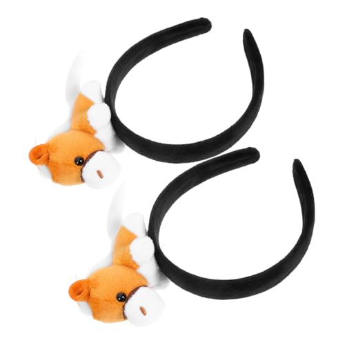 SOPOTUTU 2 Stück Pferdepuppen Party Stirnband Geburtstags Requisiten Zubehör Halloween Weihnachten Kopfbedeckung Stand Spaß Für Den Täglichen Gebrauch Stirnbänder Haarreifen von SOPOTUTU