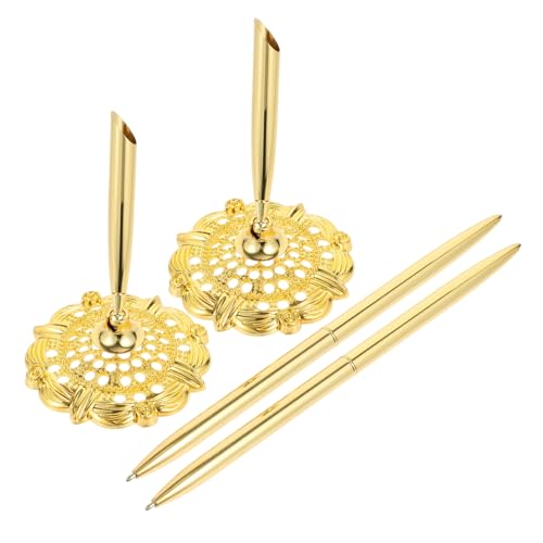 SOPOTUTU 2 Stück Professioneller Kugelschreiber Gold Metall Business Schreibstift mit Glatter Langlebig Nachfüllbar Dekoratives Büro und Bankschreibzubehör für Tägliche Nutzung SOPOTUTU 2 Stück Professioneller Kugelschreiber Gold Metall Business Schreibstift mit Glatter Langlebig Nachfüllbar Dekoratives Büro und Bankschreibzubehör für Tägliche Nutzung von SOPOTUTU