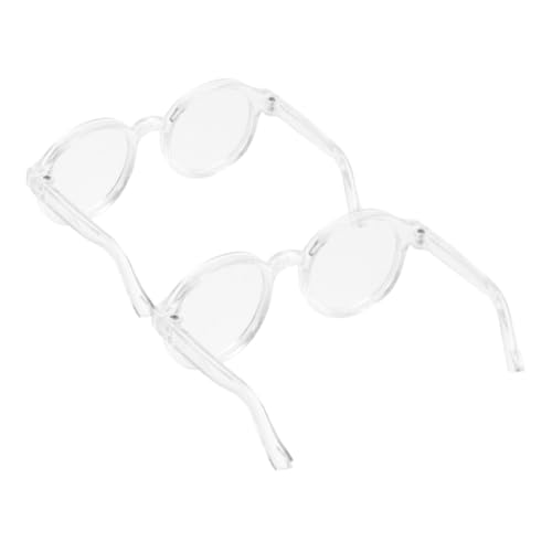 SOPOTUTU 2 Stück Puppen-anziehbrillen – Puppenbrille, Kleine Brille, Retro-mini-Sonnenbrille, Stoff, Haustiere, Kostümzubehör, Cosplay-Requisiten von SOPOTUTU