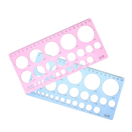 SOPOTUTU 2 Stück Rundes Papierlineal Messzubehör Für Das Büro Geometrische Schablonen Kreisvorlagen Zum Zeichnen Schablonen Zum Zeichnen Geometrie Malschablonen Kleiner Herrscher Plastik SOPOTUTU 2 Stück Rundes Papierlineal Messzubehör Für Das Büro Geometrische Schablonen Kreisvorlagen Zum Zeichnen Schablonen Zum Zeichnen Geometrie Malschablonen Kleiner Herrscher Plastik von SOPOTUTU