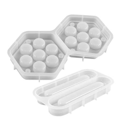 SOPOTUTU 2 Stück Silikon Würfelbox Formen Epoxidharz Gussformen für Diy Würfelherstellung Lagerbox für Spiele und Tischdekoration Wiederverwendbare Silikonform von SOPOTUTU