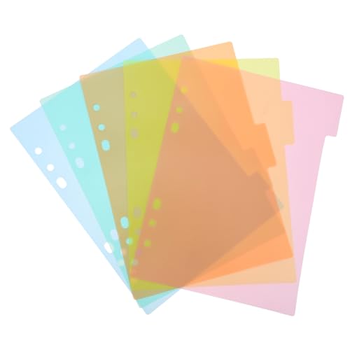 SOPOTUTU 2 Stück Teiliges Kunststoff Trennblatt Bunte Indexseite mit Extra Breiten Tabs Verstärkten Löchern für Ring Ordner Einfach Einzufügen als Register Einlage für Notizbücher und SOPOTUTU 2 Stück Teiliges Kunststoff Trennblatt Bunte Indexseite mit Extra Breiten Tabs Verstärkten Löchern für Ring Ordner Einfach Einzufügen als Register Einlage für Notizbücher und von SOPOTUTU