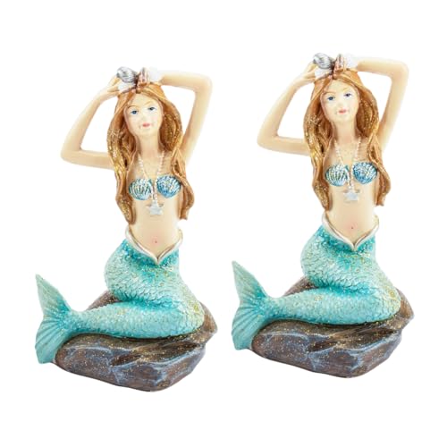 SOPOTUTU 2 Stück Teiliges Resin Meerjungfrau Ornament Leichtes Aquarium Deko Lebensechte Fischbecken Figur Wetterfest Kompakt Naturgetreue Meereslandschaft Dekoration SOPOTUTU 2 Stück Teiliges Resin Meerjungfrau Ornament Leichtes Aquarium Deko Lebensechte Fischbecken Figur Wetterfest Kompakt Naturgetreue Meereslandschaft Dekoration von SOPOTUTU