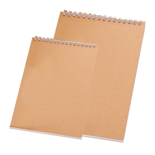 SOPOTUTU 2 Stück Teiliges Skizzenbuch Leichtes Langlebiges Zeichenblock mit Blankoseiten aus Kraftpapier für Aquarell Bleistift Pastellkreide Tragbares und Notizbuch für Künstler und SOPOTUTU 2 Stück Teiliges Skizzenbuch Leichtes Langlebiges Zeichenblock mit Blankoseiten aus Kraftpapier für Aquarell Bleistift Pastellkreide Tragbares und Notizbuch für Künstler und von SOPOTUTU