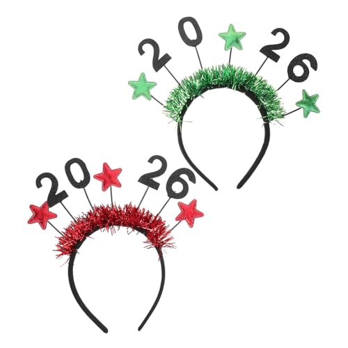 SOPOTUTU 2 Stück Teiliges Year Party Haarband mit Glitzerstern Festliche Leichte Haarreifen für Damen und Vielseitige Silvester Accessoires für Neujahrsfeiern SOPOTUTU 2 Stück Teiliges Year Party Haarband mit Glitzerstern Festliche Leichte Haarreifen für Damen und Vielseitige Silvester Accessoires für Neujahrsfeiern von SOPOTUTU