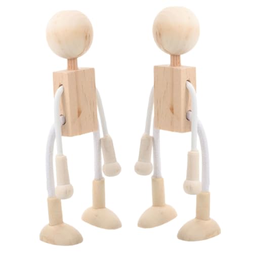 SOPOTUTU 2 Stück Unfertige Holz Peg Puppen für Diy Bastelprojekte Holzfiguren Kreative Tischspielzeuge und Dekorative Holztiere für Raumdekoration SOPOTUTU 2 Stück Unfertige Holz Peg Puppen für Diy Bastelprojekte Holzfiguren Kreative Tischspielzeuge und Dekorative Holztiere für Raumdekoration von SOPOTUTU