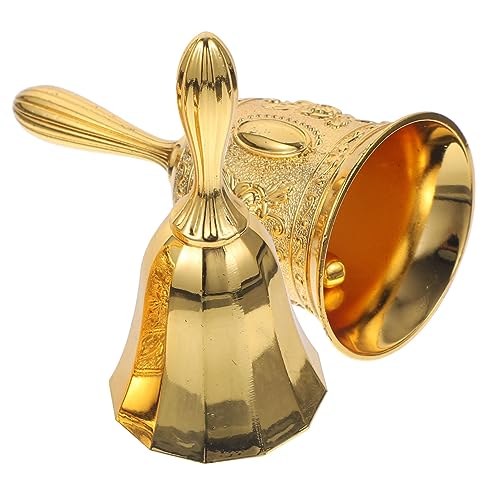SOPOTUTU 2 Stück Vintage Handglocke aus Kupferlegierung Lauter Service und Anrufklingel für Restaurant Bar Hochzeit Schule und Dekoration Handliche Tischglocke Glänzendem Gold und Roségold SOPOTUTU 2 Stück Vintage Handglocke aus Kupferlegierung Lauter Service und Anrufklingel für Restaurant Bar Hochzeit Schule und Dekoration Handliche Tischglocke Glänzendem Gold und Roségold von SOPOTUTU