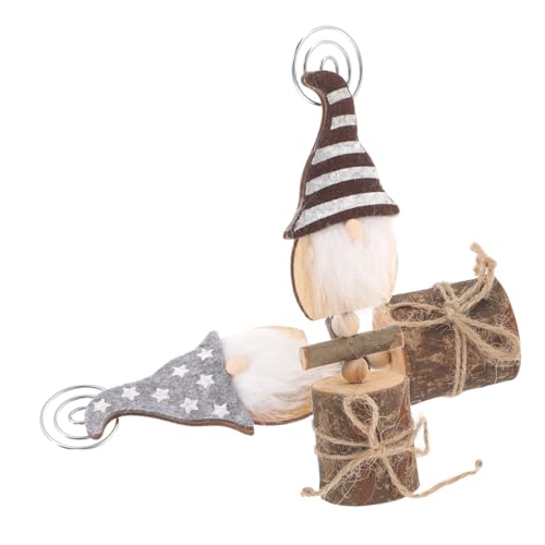 SOPOTUTU 2 Stück Weihnachts Memo Halter mit Cartoon Puppe Robuste Drahthalterung Rutschfeste Basis Vielseitig als Tischkartenhalter für Hochzeit Party Geburtstag Shower Dekoration SOPOTUTU 2 Stück Weihnachts Memo Halter mit Cartoon Puppe Robuste Drahthalterung Rutschfeste Basis Vielseitig als Tischkartenhalter für Hochzeit Party Geburtstag Shower Dekoration von SOPOTUTU
