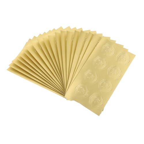 SOPOTUTU 20 Blatt Hochzeitseinladung Aufkleber Goldene Präge Siegelsticker Selbstklebend Vintage Umschlag Siegel Etiketten für Einladungen Geschenkanhänger und Verpackungen SOPOTUTU 20 Blatt Hochzeitseinladung Aufkleber Goldene Präge Siegelsticker Selbstklebend Vintage Umschlag Siegel Etiketten für Einladungen Geschenkanhänger und Verpackungen von SOPOTUTU